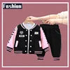 Kids Outfits Tracksuits Baby Sports Set Unisex 4-5 Years 2-Piece Polyester/Cotton Casual Letter Pattern Autumn Clothing Sets