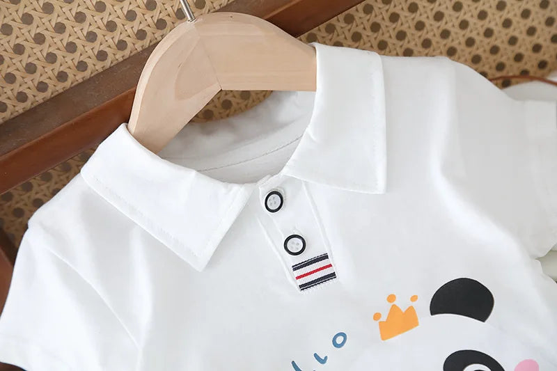 Summer Fashion Baby Clothes Suit Children Boys Cartoon T-Shirt Shorts 2Pcs/Sets Toddler Clothing Infant Costume Kids Tracksuits