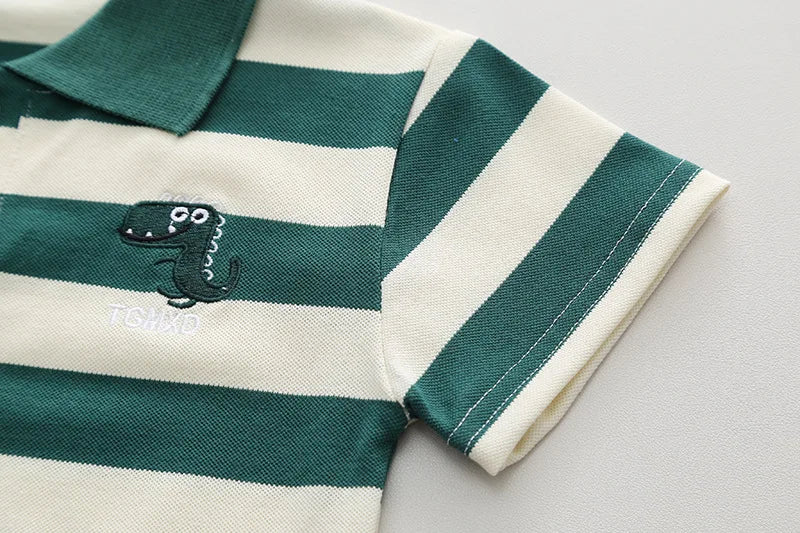 New Summer Baby Clothes Suit Children Boys Fashion Striped T-Shirt Shorts 2Pcs/Set Toddler Casual Sports Costume Kids Tracksuits