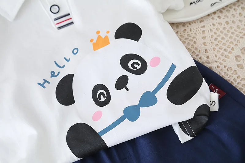 Summer Fashion Baby Clothes Suit Children Boys Cartoon T-Shirt Shorts 2Pcs/Sets Toddler Clothing Infant Costume Kids Tracksuits