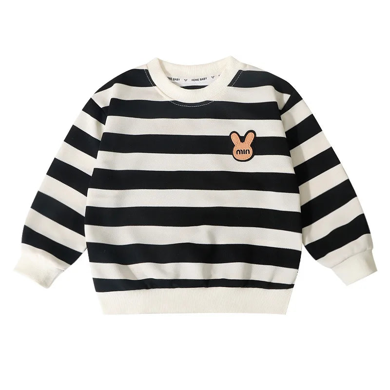 Children's Sweatshirt Kids Clothes Boys Girls T-shirt Elastic Top Sweater Long Sleeve Pullover Tops Baby Children Clothing