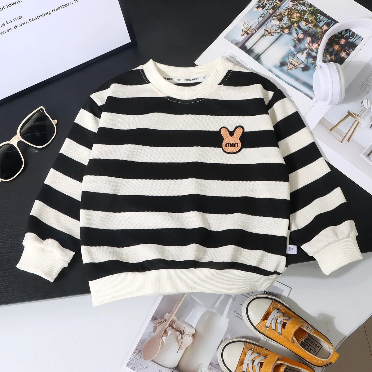Children's Sweatshirt Kids Clothes Boys Girls T-shirt Elastic Top Sweater Long Sleeve Pullover Tops Baby Children Clothing