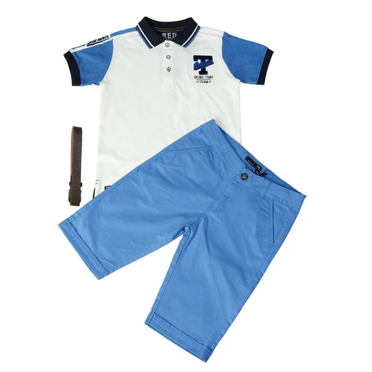 Summer Baby Clothing Sets for Boys 4-12 Years Cotton Fabric Kid Boy Clothes Set