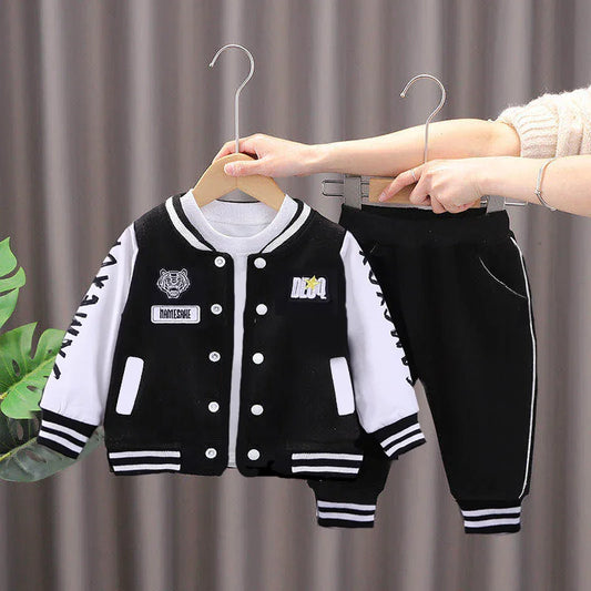 Kids Outfits Tracksuits Baby Sports Set Unisex 4-5 Years 2-Piece Polyester/Cotton Casual Letter Pattern Autumn Clothing Sets