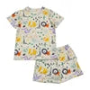 Yiying Custom Print Cotton Fabric for Girls Kids Summer Toddler Clothes Short Sets Boys Clothing Sets