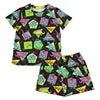 Yiying Custom Print Cotton Fabric for Girls Kids Summer Toddler Clothes Short Sets Boys Clothing Sets