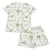 Yiying Custom Print Cotton Fabric for Girls Kids Summer Toddler Clothes Short Sets Boys Clothing Sets