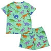 Yiying Custom Print Cotton Fabric for Girls Kids Summer Toddler Clothes Short Sets Boys Clothing Sets