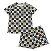 Yiying Custom Print Cotton Fabric for Girls Kids Summer Toddler Clothes Short Sets Boys Clothing Sets