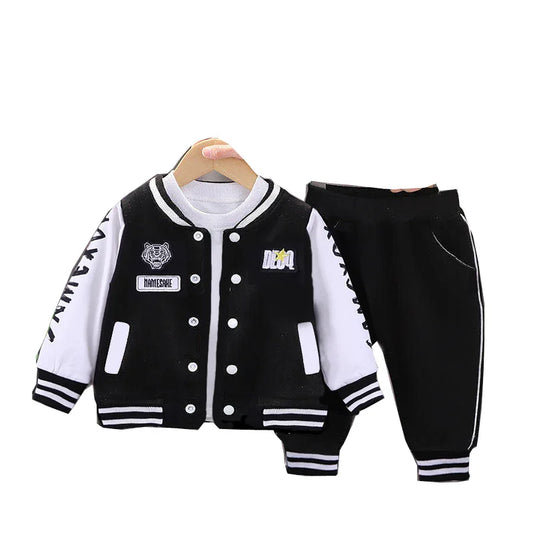 Kids Outfits Tracksuits Baby Sports Set Unisex 4-5 Years 2-Piece Polyester/Cotton Casual Letter Pattern Autumn Clothing Sets
