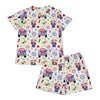 Yiying Custom Print Cotton Fabric for Girls Kids Summer Toddler Clothes Short Sets Boys Clothing Sets
