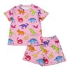 Yiying Custom Print Cotton Fabric for Girls Kids Summer Toddler Clothes Short Sets Boys Clothing Sets