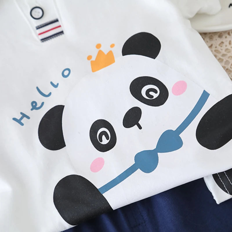 Summer Fashion Baby Clothes Suit Children Boys Cartoon T-Shirt Shorts 2Pcs/Sets Toddler Clothing Infant Costume Kids Tracksuits