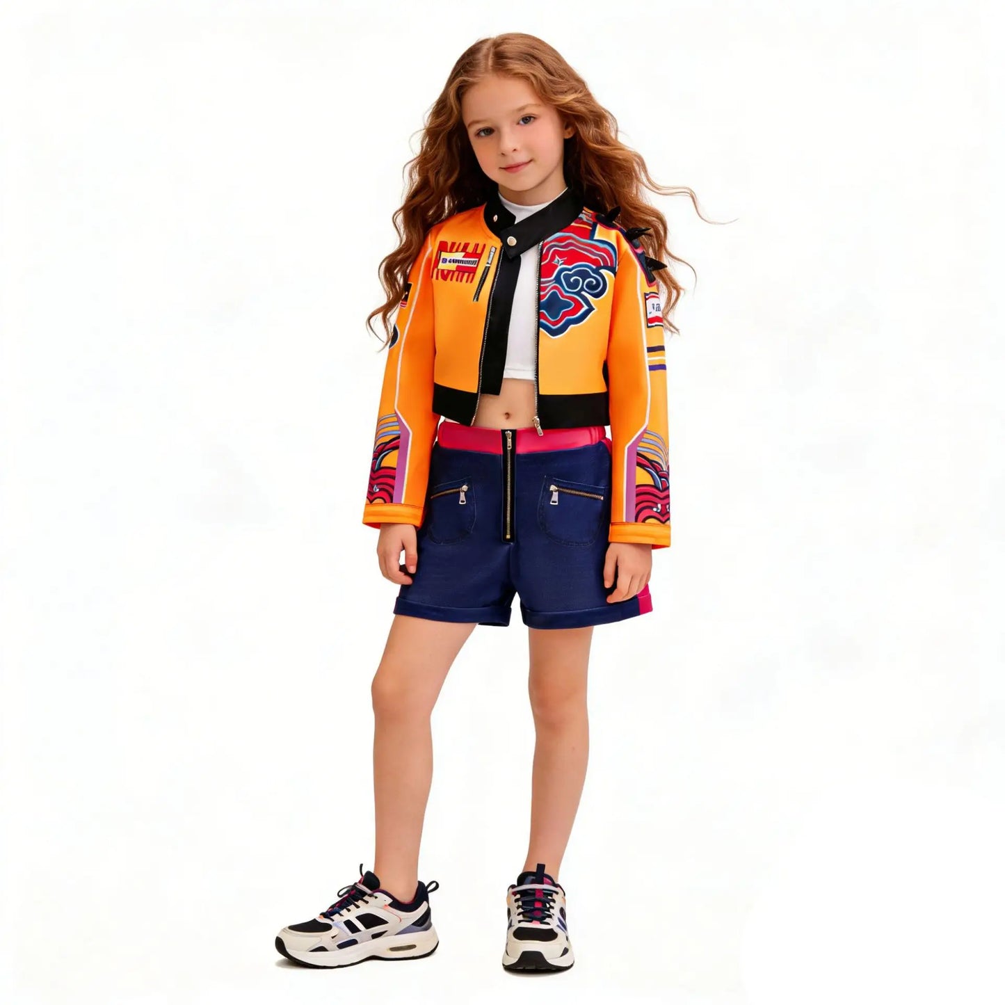 4-12 Years K-POP Rumi Cosplay Girls Clothing Sets Mira 3Pcs Girls Suits Halloween Zoey Birthday Party Costume New Kids Clothes