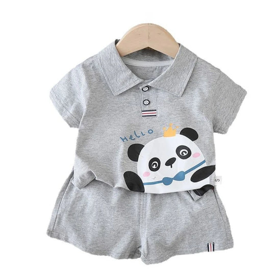 Summer Fashion Baby Clothes Suit Children Boys Cartoon T-Shirt Shorts 2Pcs/Sets Toddler Clothing Infant Costume Kids Tracksuits